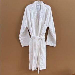 IKEA Soft White Cotton Terrycloth Bathrobe w/side pockets  Made in India NWOT